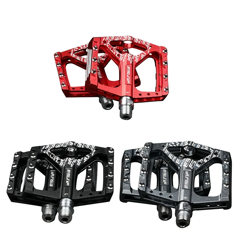 

ESLNF Mountain Bike Pedals Alloy Ultralight Road Bike Pedals Bicycle Pedal Platform for MTB Road Bike