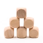 40 мм 6-стороннее пустое дерево кости деревянные DIY ремесла вечерние Семейная Игра печать гравировка детские игрушки куб кости развлекательные аксессуары