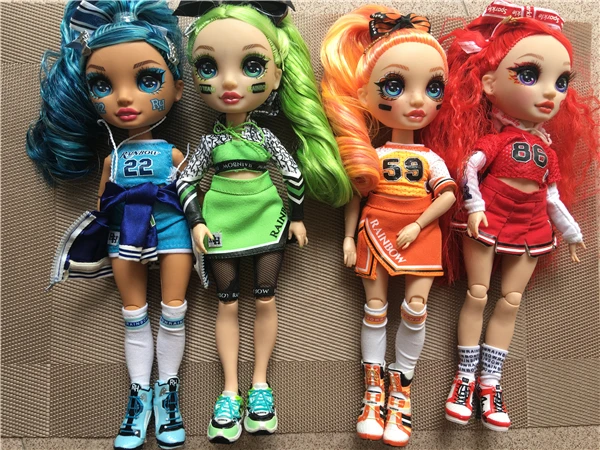 Rainbow Original Big Eyes Colorful Hair Doll Head Joints Movable Yoga White Body Boots Accessories | Игрушки и хобби
