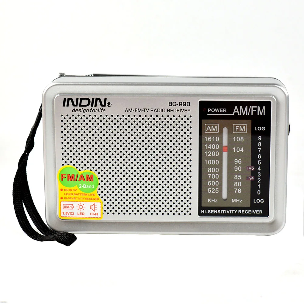 Portable AM FM Radio Retro Vintage Built In Speaker Pocket Multi-purpose World Receiver R90 For Elderly High Quality Radyo New |