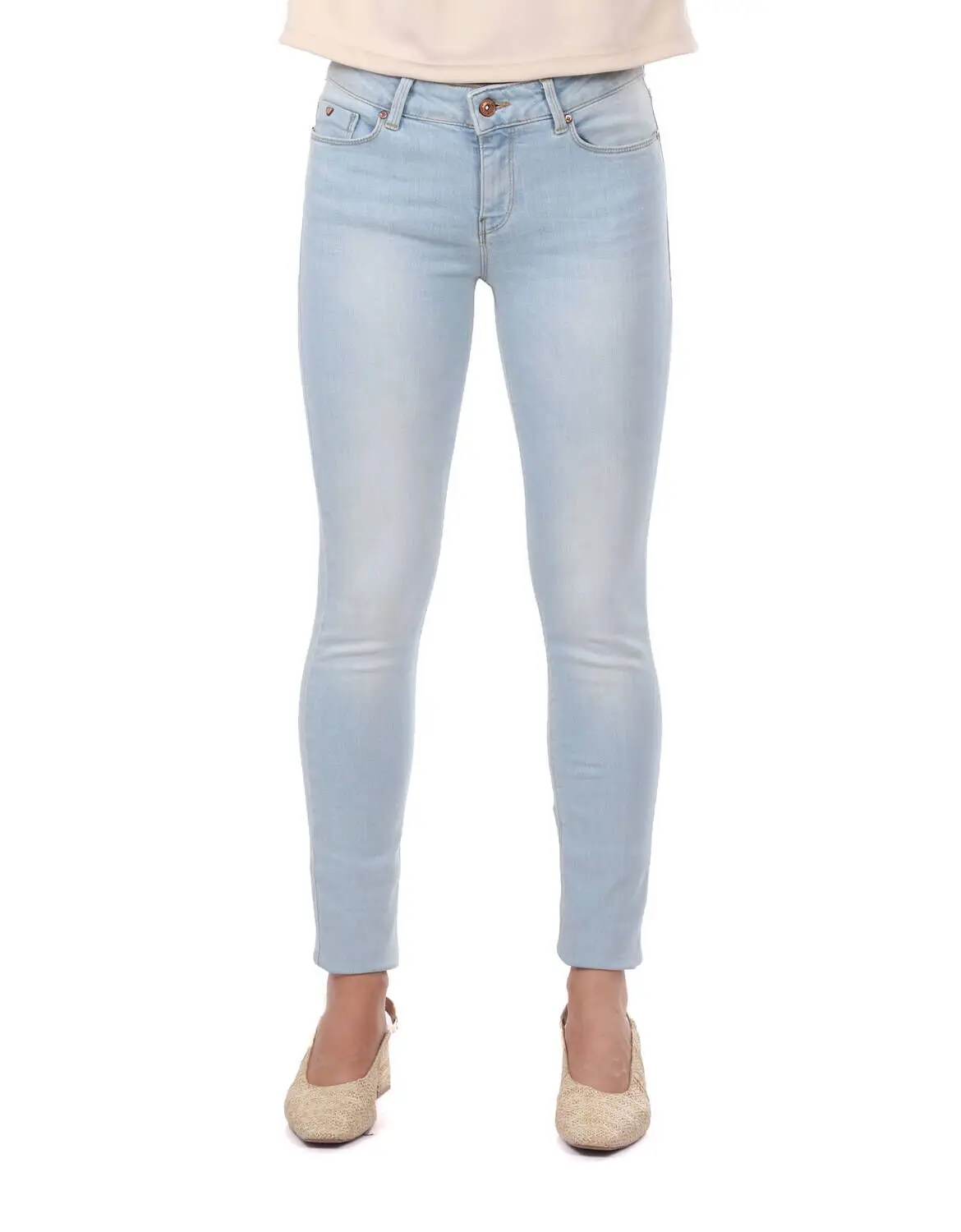 

Women Light Blue Skinny Fit Jean Pants