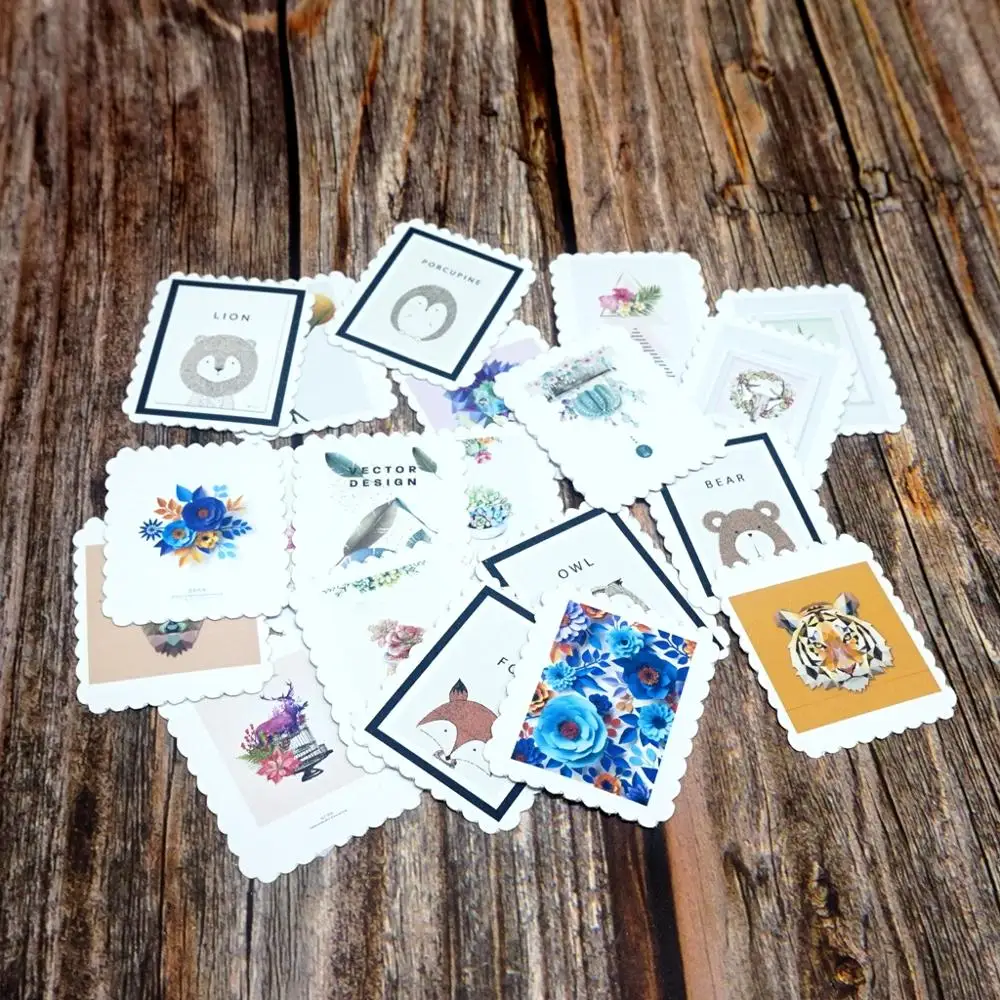 Наклейки сделай сам с животными 22 шт.|Наклейки для творчества| |