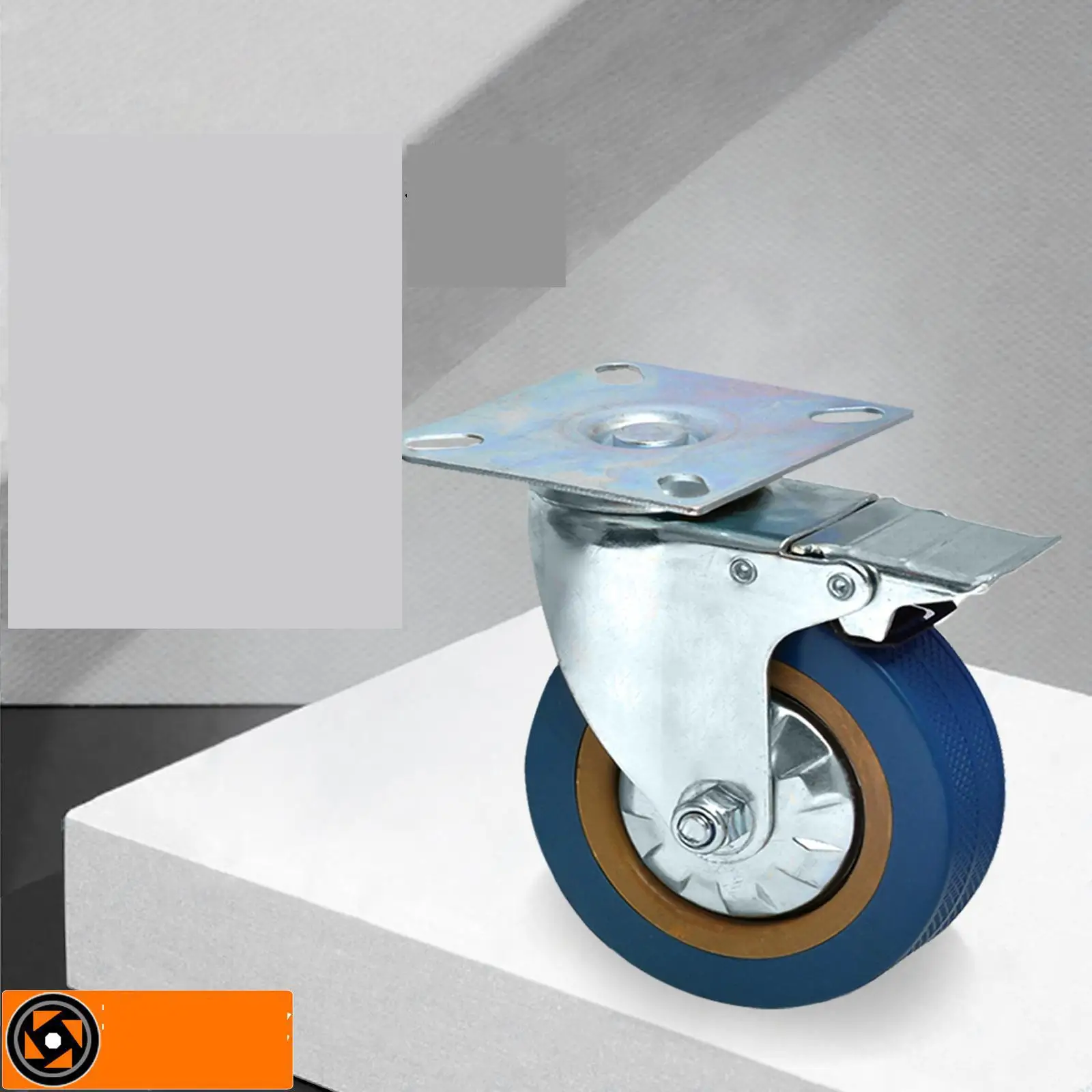 1 шт. 4 дюйма ПВХ Универсальный колеса с плоским дном промышленный литейщик