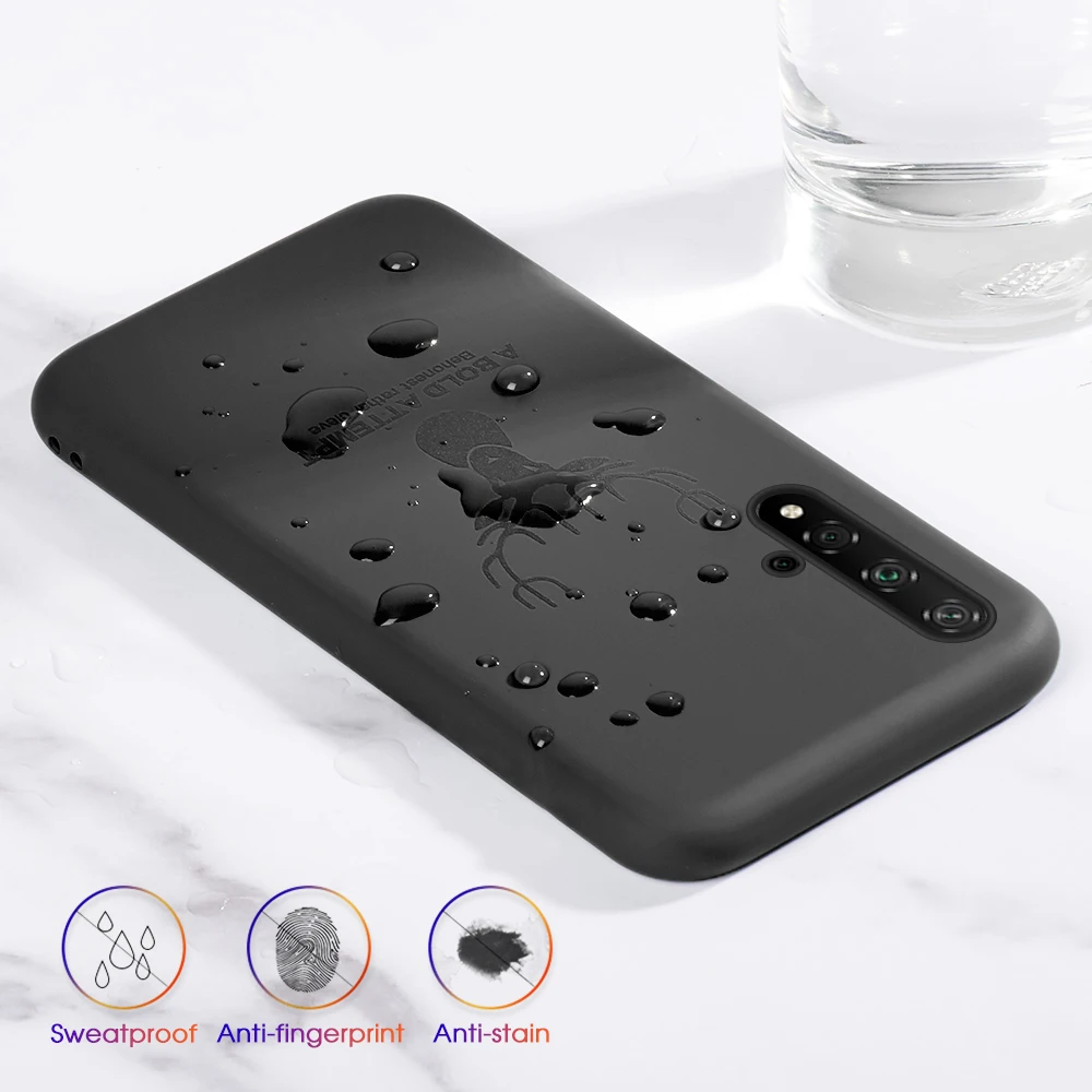Чехол с узором для Huawei Honor 20 20Lite Pro P20 8X 9X имитация жидкого силикона цветные мягкие