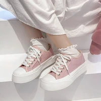 ladies sneakers chunky sneakers women flat platform canvas shoes spring summer fashion round toe casual shoes