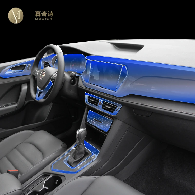 

For Volkswagen Tarek Tharu 2021 Car Interior Center console Transparent TPU Protective film Anti-scratch Repair film Accessories