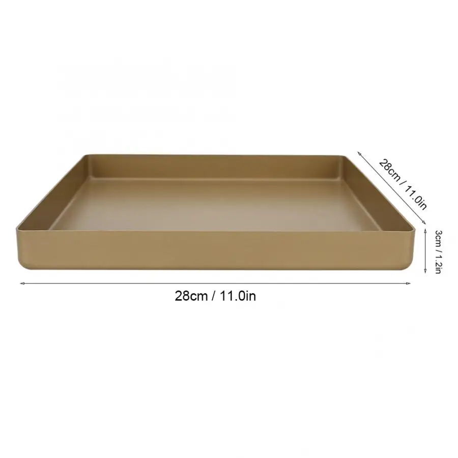 28x28x3 см поднос для хранения кондитерских изделий из алюминиевого сплава