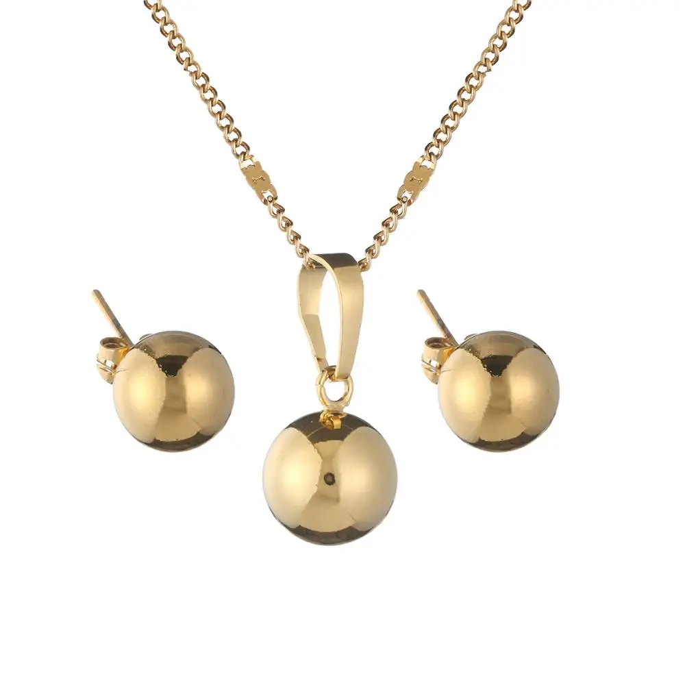 Бусы ожерелье с шариком s кулоны ювелирный набор для женщин и мужчин круглая