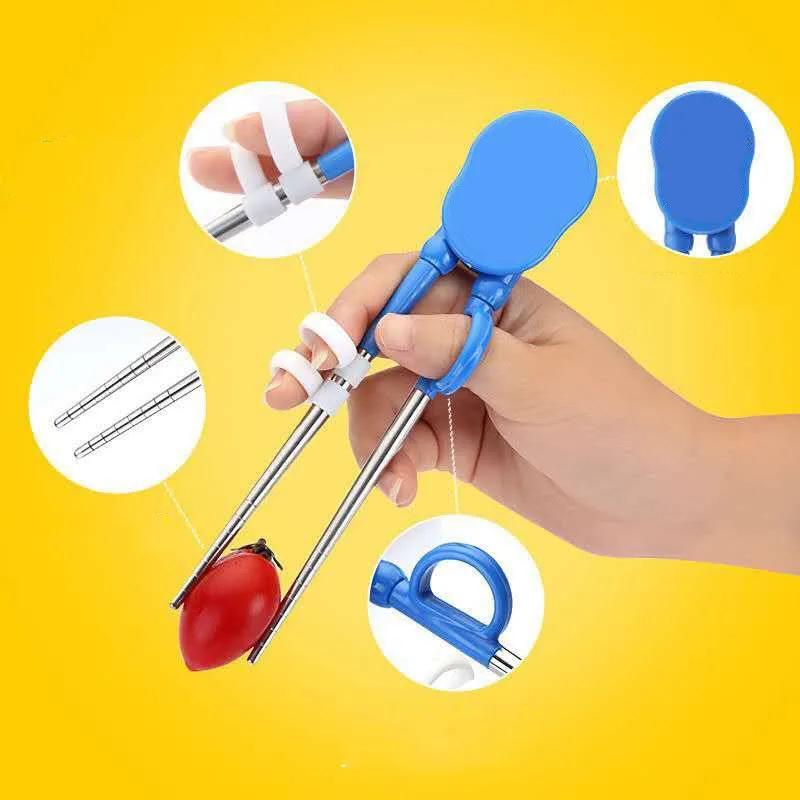 Palillos de aprendizaje multicolor para ni&ntilde;os, palillos chinos de aprendizaje, regalos para aprendices, gran oferta-0