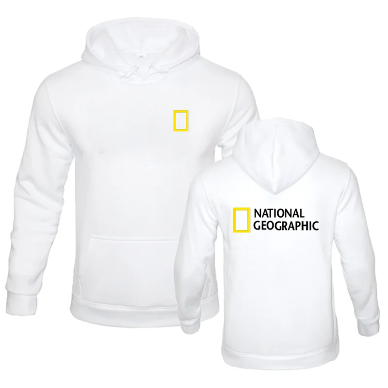 

National Geographic men's hoodies casual Harajuku streetwear tee slim men's sports hoodies spring and autumn new sports shirt
