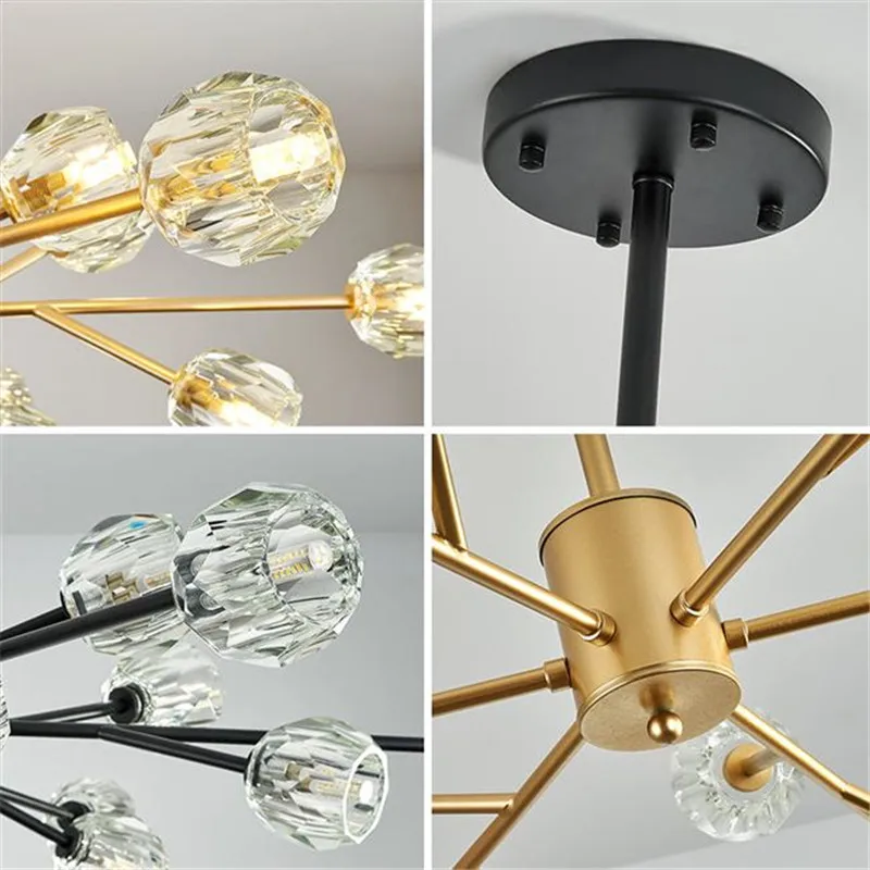 Современная хрустальная Золотая люстра 2020 светильник лампа декоративные люстры