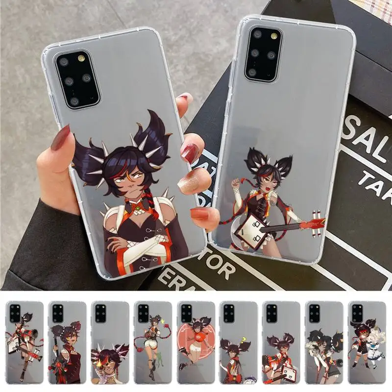 

YNDFCNB Xinyan Genshin Impact Phone Case For Samsung A 10 20 30 50s 70 51 52 71 4g 12 31 21 31 S 20 21 plus Ultra