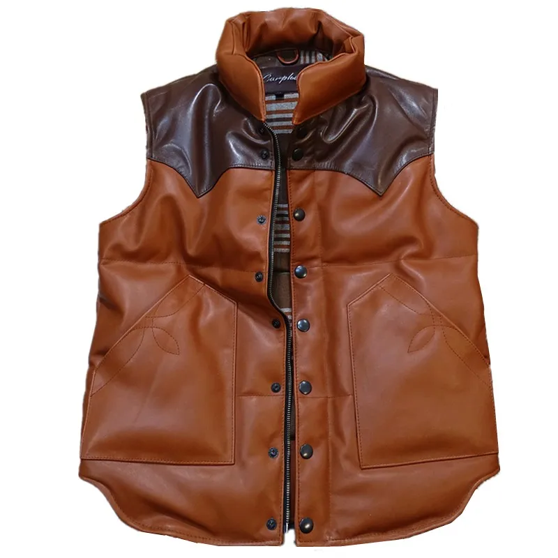 

Rose to market compensation at any time! Horsehide down vest