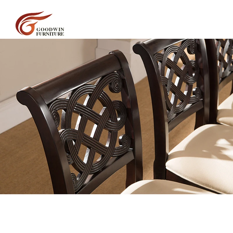 Side Chair Деревянный обеденный столик с 8 стульями и стулья для столовой Современный WA420 - Цвет: Side Chair