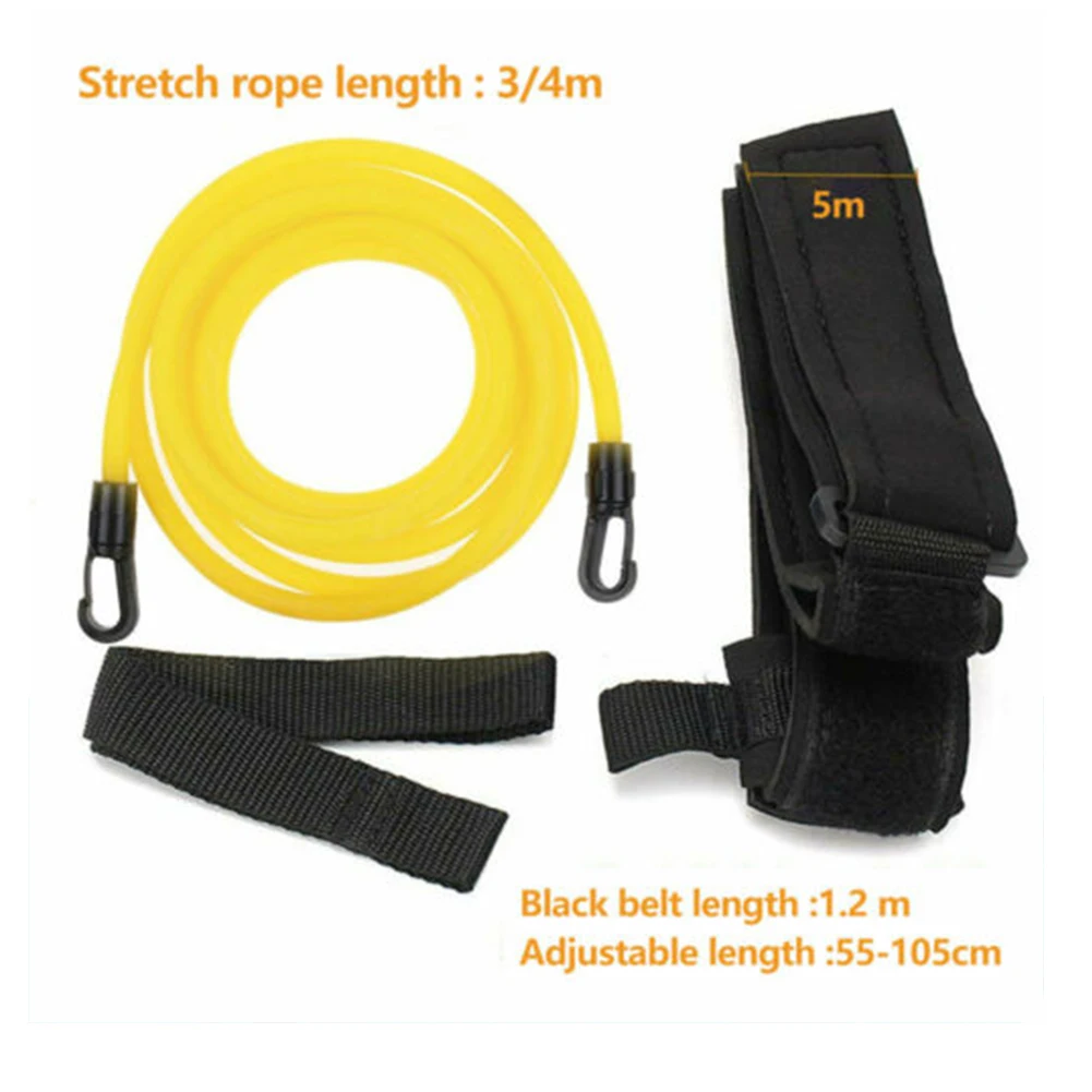 

Swim Bungee Training Belt Training Device Swim Resistance Leash Exerciser Belt Swim Tether Elastic Traction Rope Pool Tools