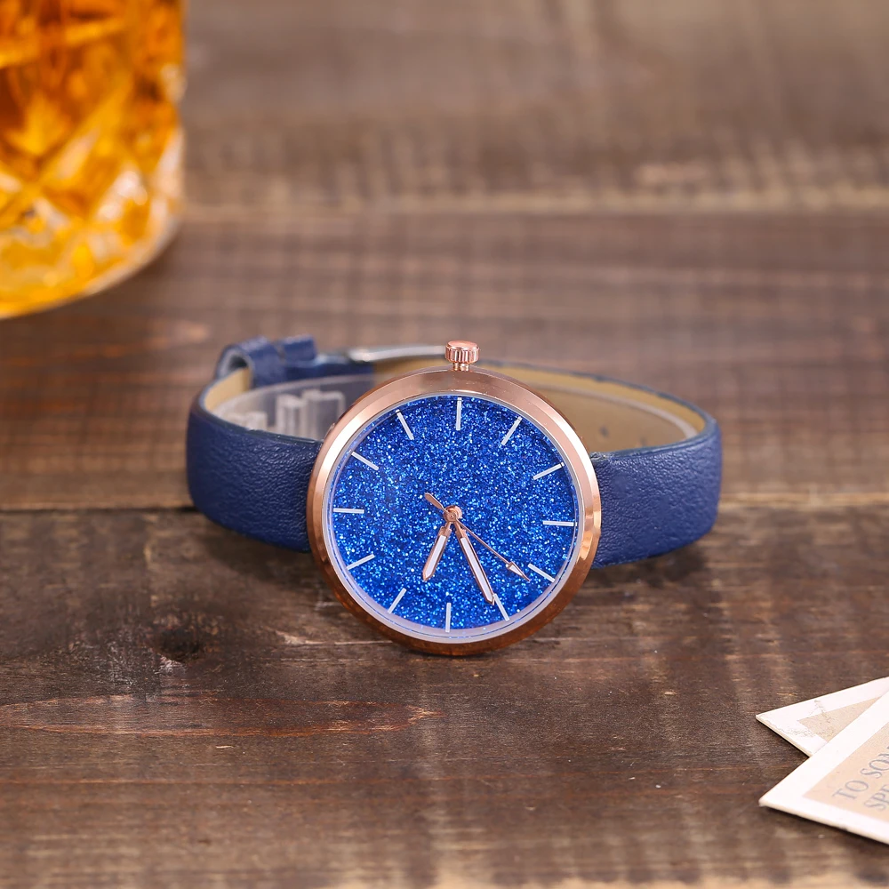 Новое поступление простые модные женские часы сверкающие Montre Femme Horloge Zegarek Damski |