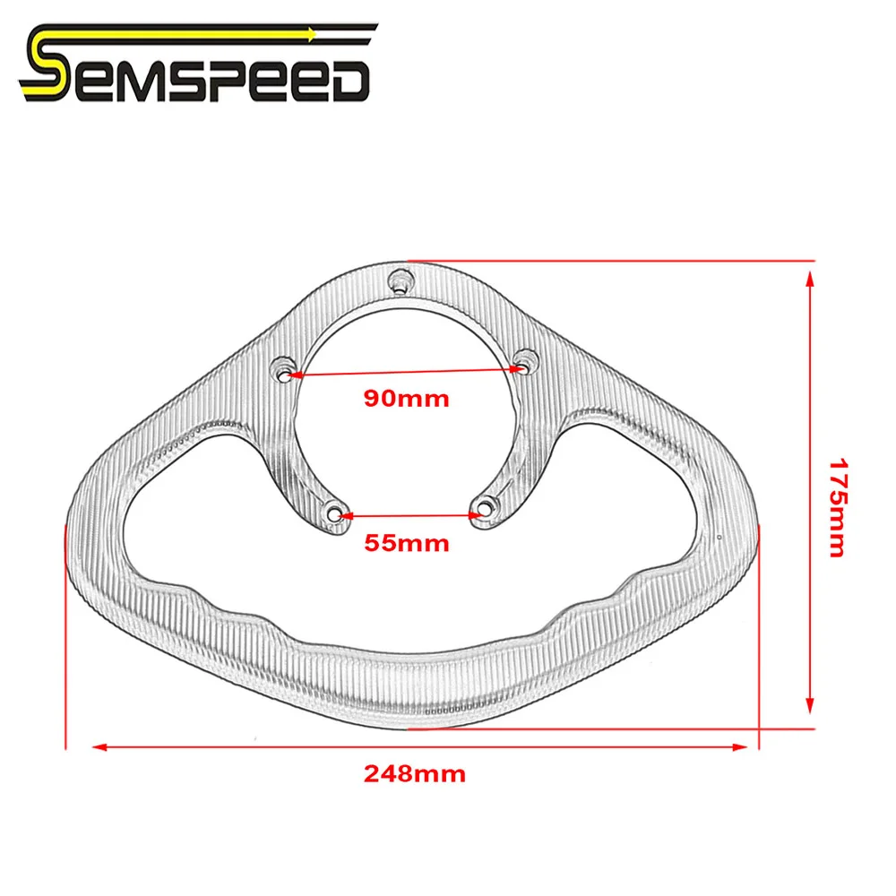 SEMSPEED мотоциклетные пассажирские ручки для Suzuki GSXR GSX-R 125 150 GSXR125 GSXR150 рукоятка