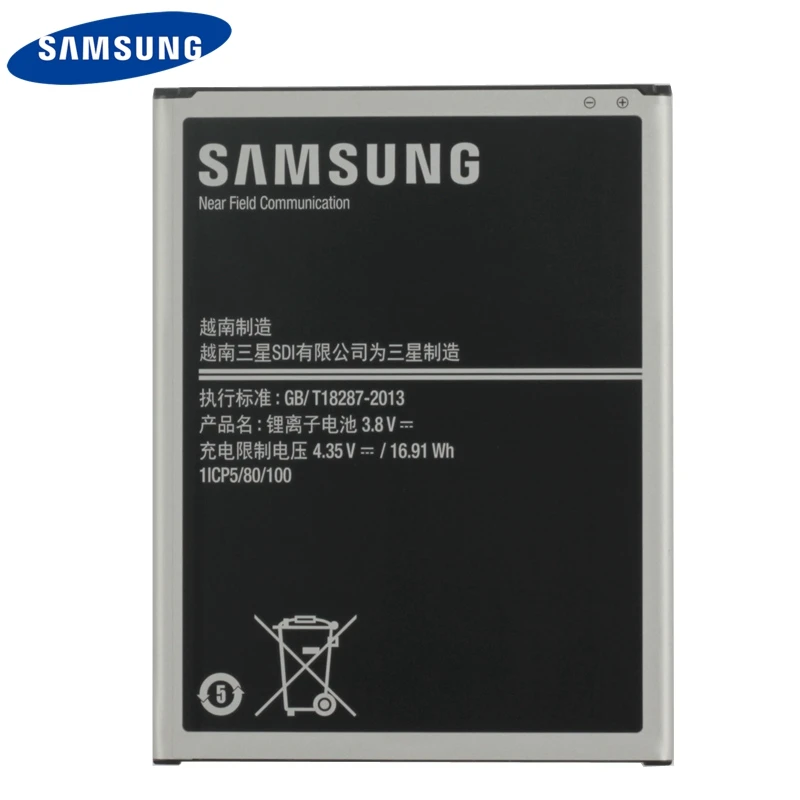 Оригинальная батарея Samsung EB BT365BBC BT365BBE для Galaxy Tab Active SM T360 T365 настольная