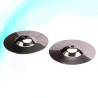 2pcs beginner crash cymbal drum durable percussion instrument accessories wd01 silver
