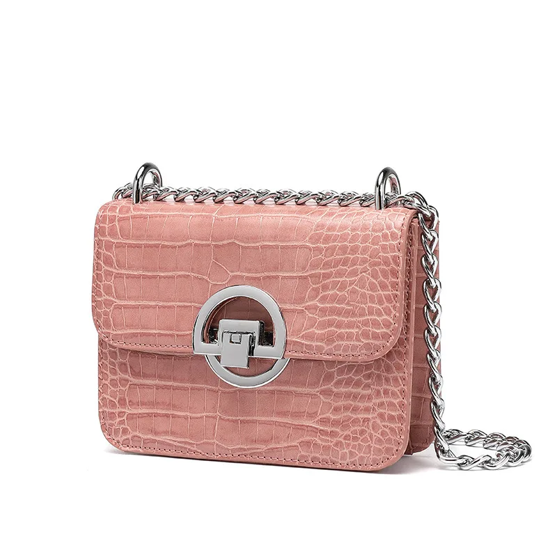 

Crocodile Pattern PU Leather Women Crossbody Bags Fashion Chain Ladies Small Square Shoulder Bag Female Quality Purses Handbags