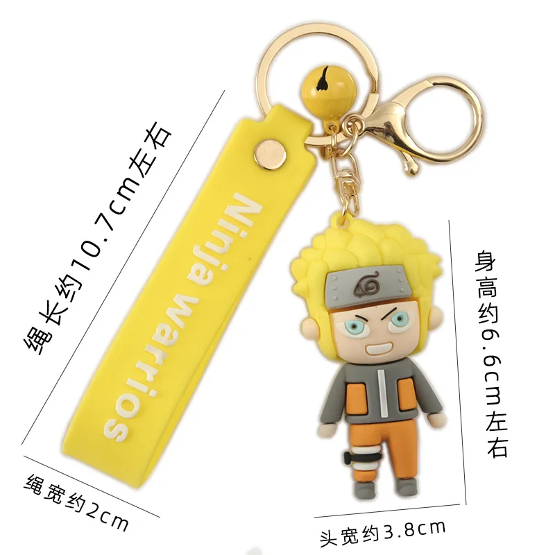 Брелок с символикой Наруто Аниме милым изображением мультяшного персонажа Стиль