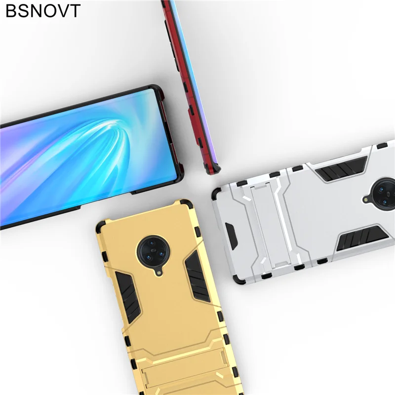Чехол для Vivo NEX 3 5G мягкий силиконовый + пластиковый чехол с подставкой Funda 6 89&quot |