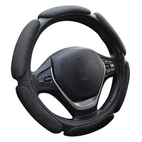non slip steering wheel cover with 3d designflocking clothcar steering wheel braid diameter 38cm for 95 car