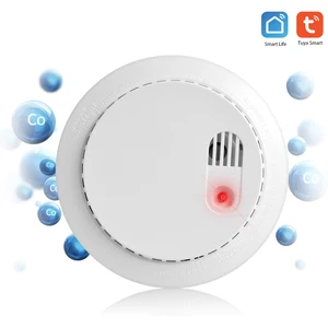 wifi carbon monoxide detector wifi smoke sensor security alarm system 85db sound warning app notification smartlife tuya app free global shipping