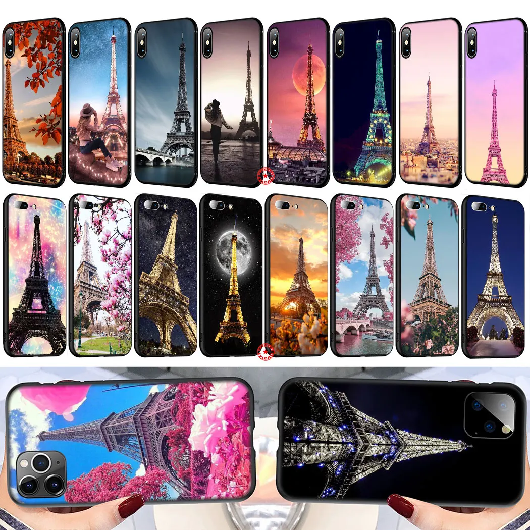 Мягкий силиконовый чехол Y25 с изображением Эйфелевой башни для iPhone 11 Pro XS Max XR X 8 7 6