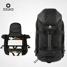 OZUKO New Men Travel Backpack Large Capacity 17 inch Laptop Bag Male Multifunction Mountaineering Backpacks Outdoor Sport Bag