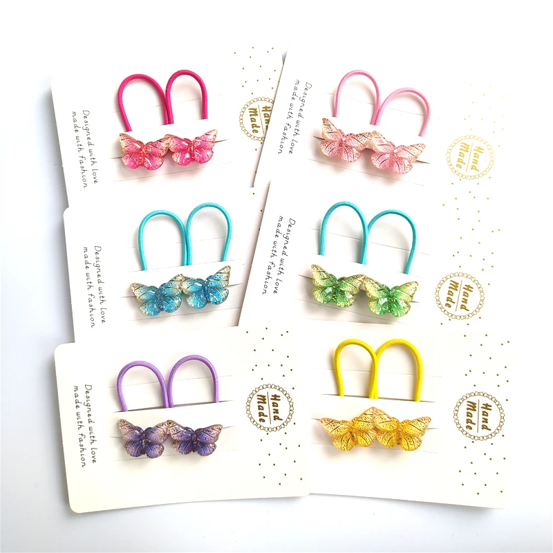 

Повязка на голову детская эластичная с бабочкой, 2 шт.