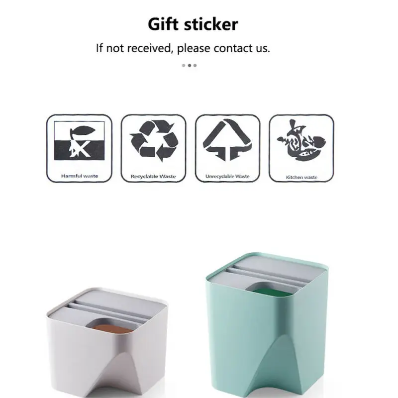 Кухня мусорный бак корзина наборный сортировки мусорное ведро бытовой отделение