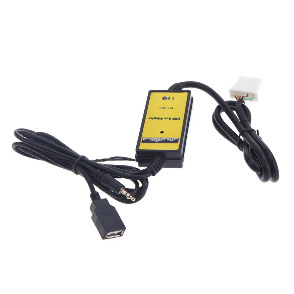 Полезный Автомобильный MP3 плеер радио Aux/USB вход адаптер для 323/3/5/CX7/MX5 зарядное