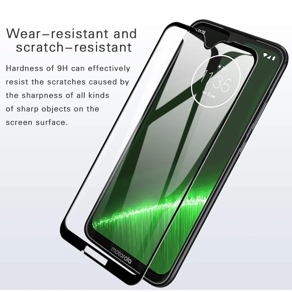 Закаленное стекло 9D для Motorola Moto E6 G6 Play E5 Plus Защита экрана P30 Note One G7 мощная защитная