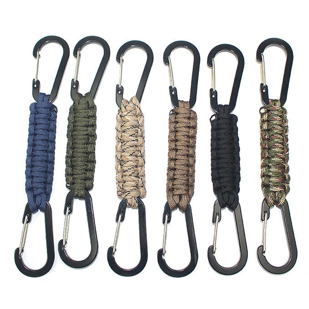 6 шт. зажимы для ключей из Паракорда с плетеными ремешками выживания на природе