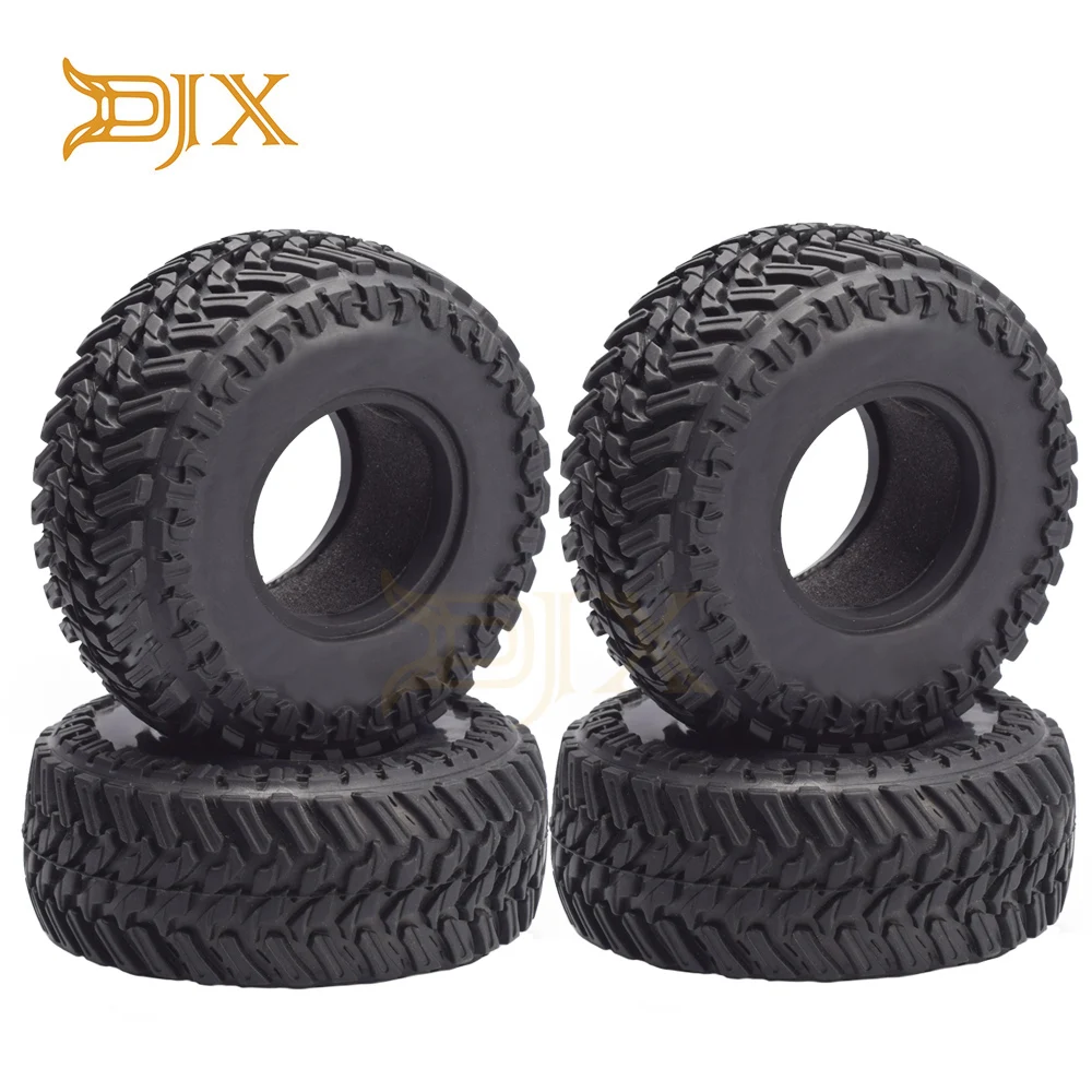 Колесные шины DJX 4 шт. 108 мм 1 9 дюйма для радиоуправляемых моделей Rock Crawler Axial SCX10 1/10