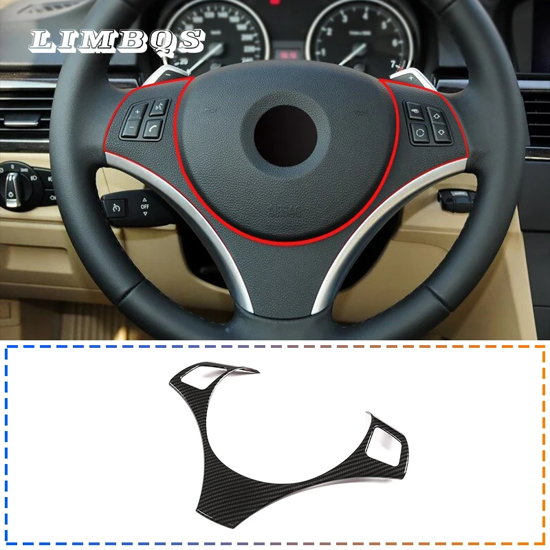 

Steering wheel decorative sticker ABS for bmw f30 f34 e30 e36 e90 3 series trim frame sticker car interior cover easy replace