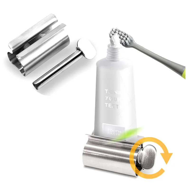 Отжим зубной пасты из нержавеющей стали простой креативный диспенсер для