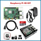 Новейшая модель Raspberry Pi 4, 4B, 8 ГБ, BCM2711, четырехъядерный процессор Cortex-A72, 1,5 ГГц, 2 ГБ4 ГБ8 ГБ ОЗУ, двухдиапазонный Wi-Fi, Bluetooth, поддержка PoE