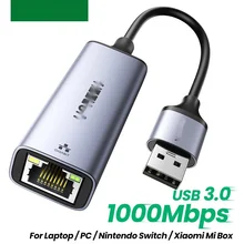 USB 3.0 Ethernet adapter USB 2.0 network card to windows 10 personal computer xiaomi box 3 USB Ethernet switch of RJ45