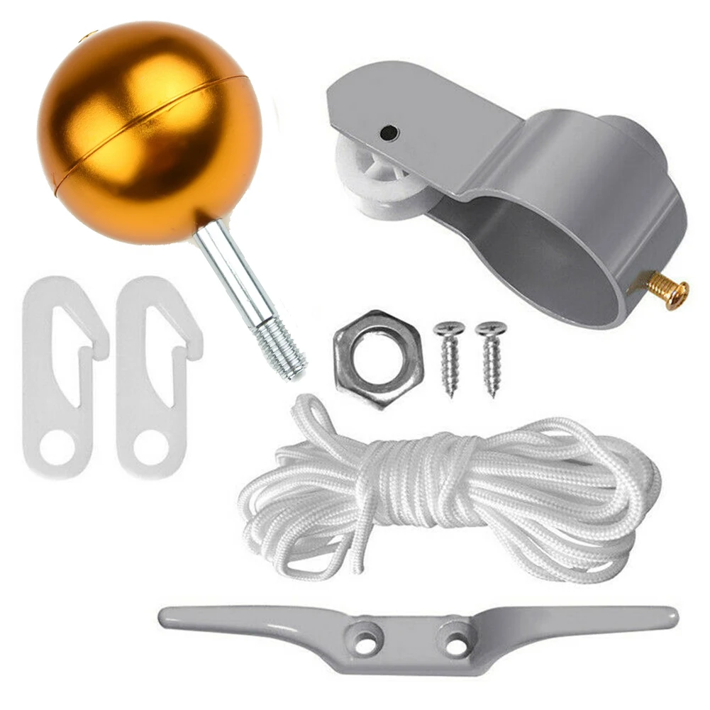 9 шт./компл. флагшток запчасти аксессуары Ремонтный комплект шкив золотой