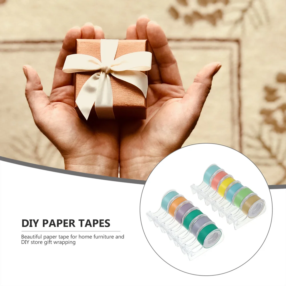 

12 Pcs Practical Marking Tapes Multipurpose Scrap-booking Tapes Gift Tapes