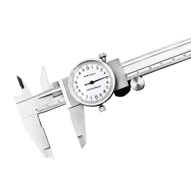 

Metric Gauge Precision Dial Vernier Caliper Measuring Tool 0-150mm Shock-proof 35EC