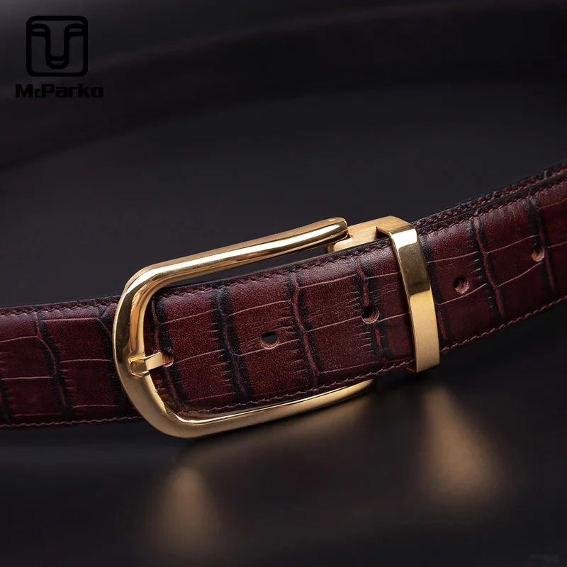 Топ из натуральной яловой кожи Мужские поясные ремни класса булавки модная обувь