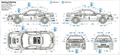 1/24 Toyota Celica Turbo 4WD 93 RAC сборка автомобиля Tamiya 20358