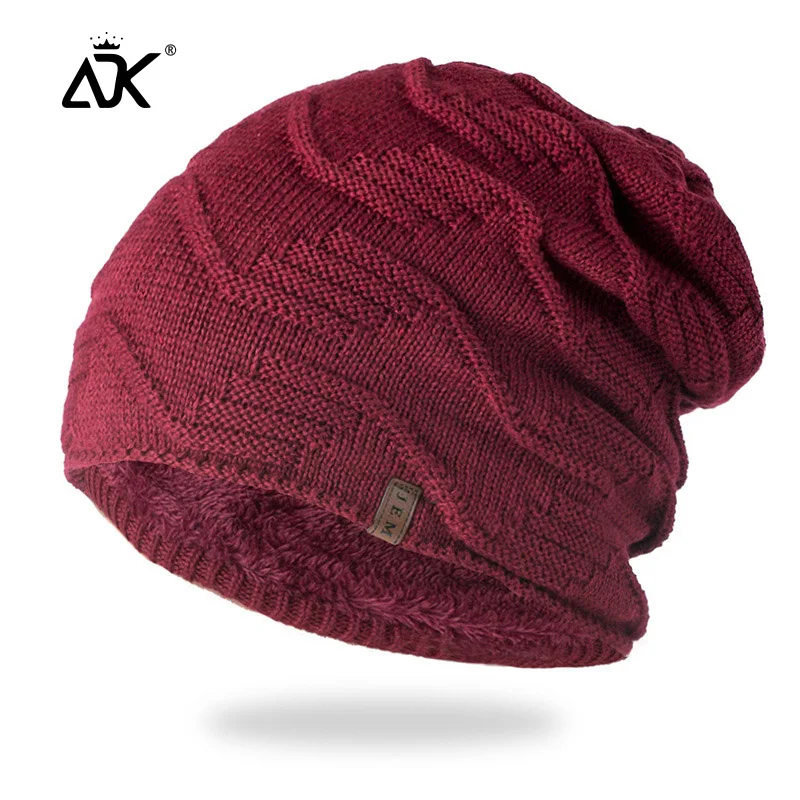 Вязаная шапочка для унисекс мягкие толстые шапки Ретро стиль громоздкие теплые