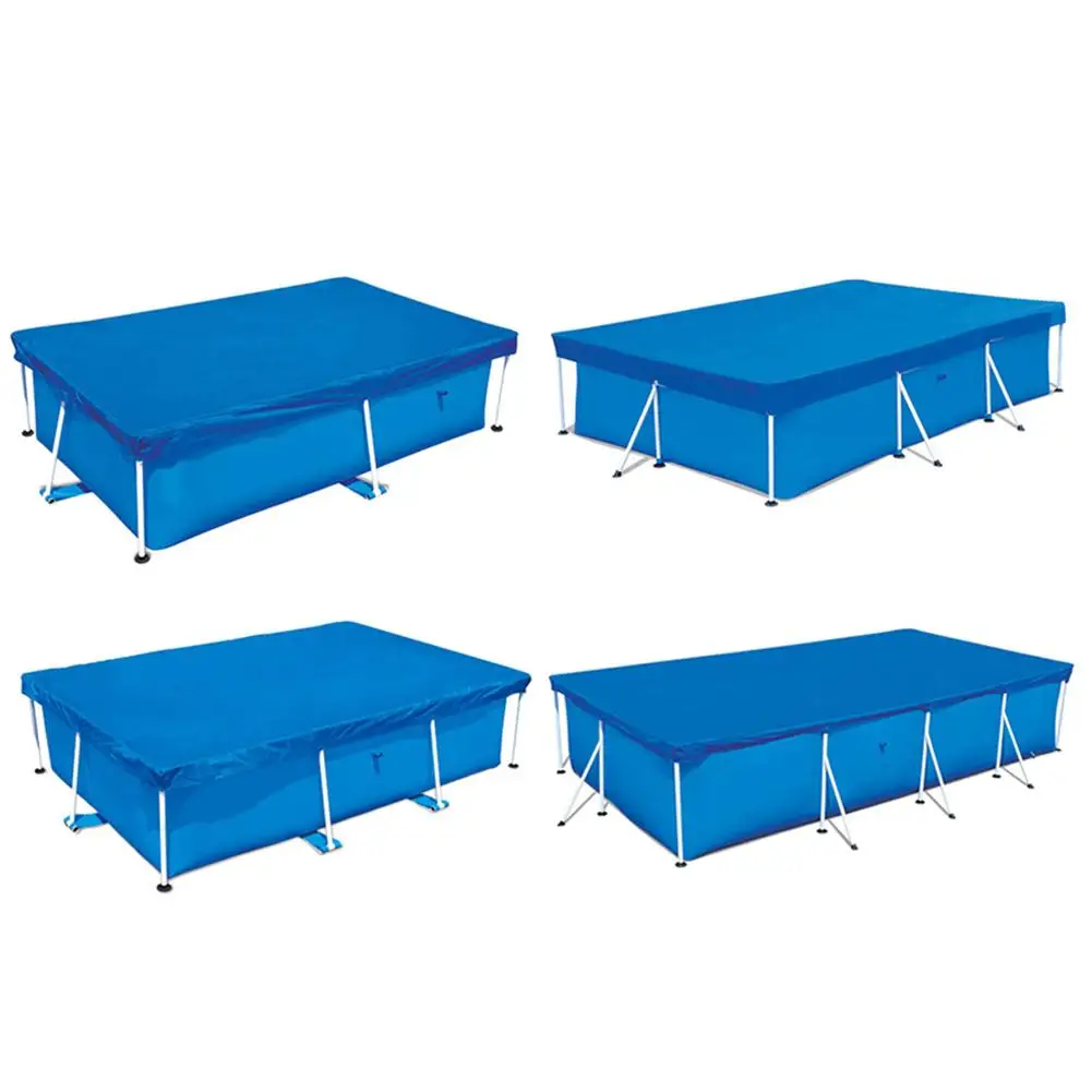 

Swimming Pool Cover Waterproof Rainproof Dust Cover Tarpaulin With Wear-resistant Rope Suitable For Square Swimming Pools New