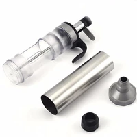 new stainless steel cream decorating gun pastry syringe kits cupcake filling injector dessert set with 6 icing nozzles in stock