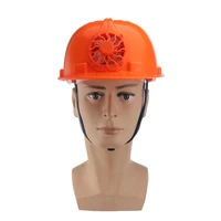 solar power safety helmet outdoor work hard hat panel cooling fan security cap
