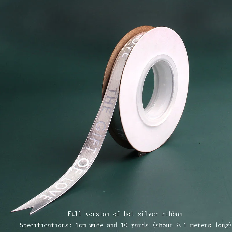 Рождественская лента торт упаковка любовь подарок Английский алфавит бронзовая